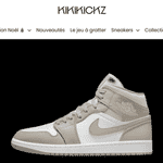 Kikikickz uses 360 degree product images on its Shopify store