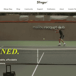 360 product spin of a Slinger tennis bag shown