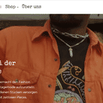 Unikat promotes vintage clothing using a Shopify image zoom