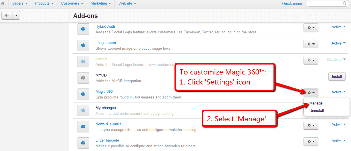 Magic 360 Cs Cart Addon To Spin Product Images