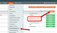 Refresh Magento cache after when Magento installation is completed