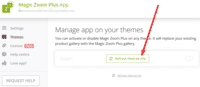 Click 'Refresh themes info' button